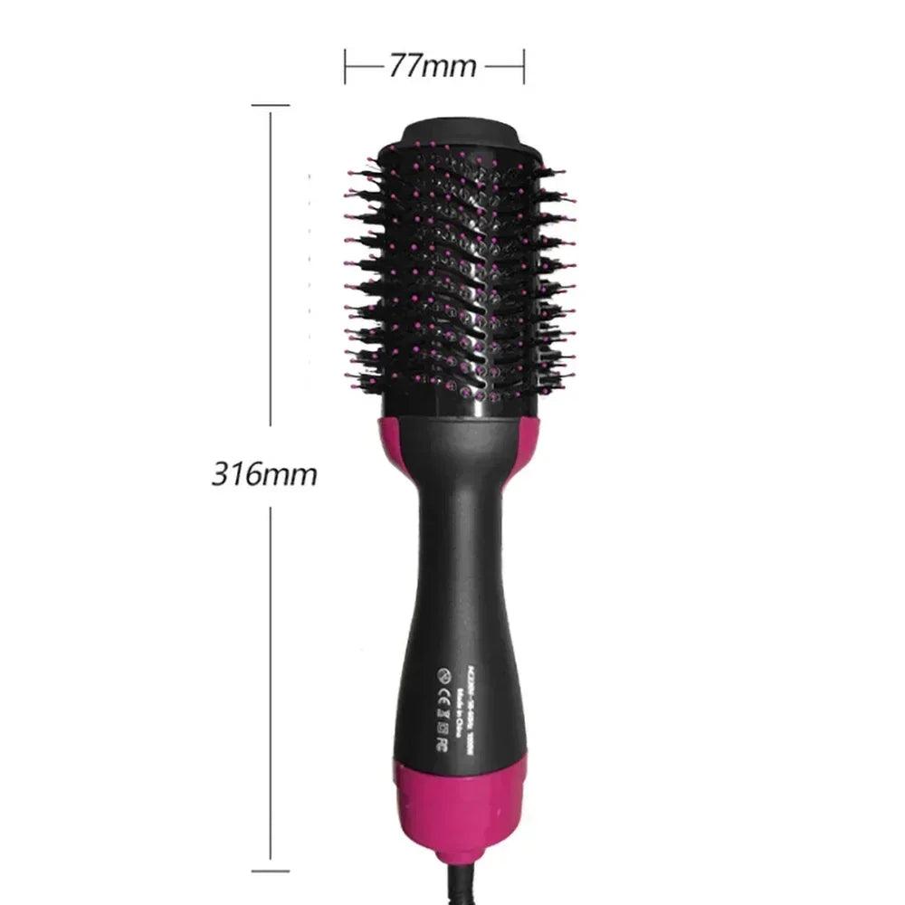 Pettine riscaldante per piastra elettrica per capelli 5 in 1 - Asciugacapelli e spazzola lisciante in un unico passaggio con tecnologia agli ioni negativi | salone di parrucchiere
