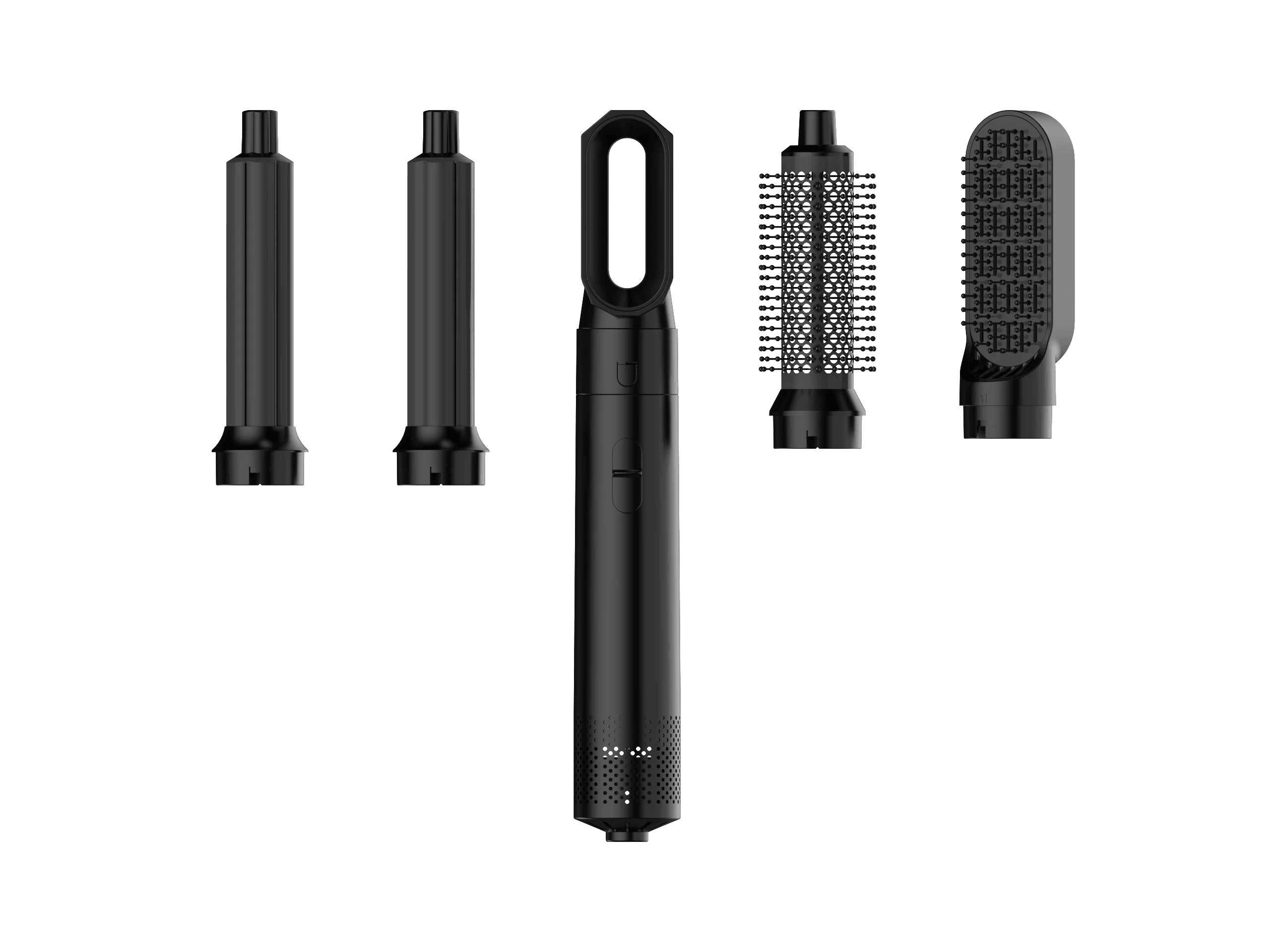 Styler per capelli 5 in 1 a basso rumore | Arricciatura e stiratura professionale dei capelli | Spazzola ad aria calda da 1000 W