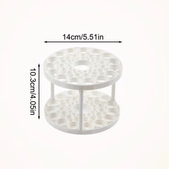 Porta pennelli da trucco girevole a 360° - Organizzatore per cosmetici e tavolo da toeletta con elegante design rotondo 