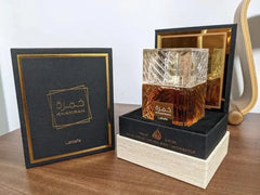 Profumo originale Khamra 100 ml per uomo - Fragranza araba lussuosa e di lunga durata con un profumo legnoso e vanigliato