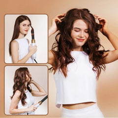 Styler per capelli 5 in 1 a basso rumore | Arricciatura e stiratura professionale dei capelli | Spazzola ad aria calda da 1000 W