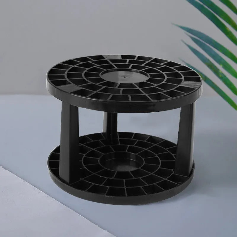Porta pennelli da trucco girevole a 360° - Organizzatore per cosmetici e tavolo da toeletta con elegante design rotondo 