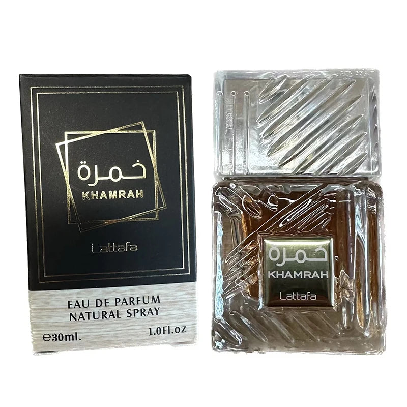 Profumo originale Khamra 100 ml per uomo - Fragranza araba lussuosa e di lunga durata con un profumo legnoso e vanigliato